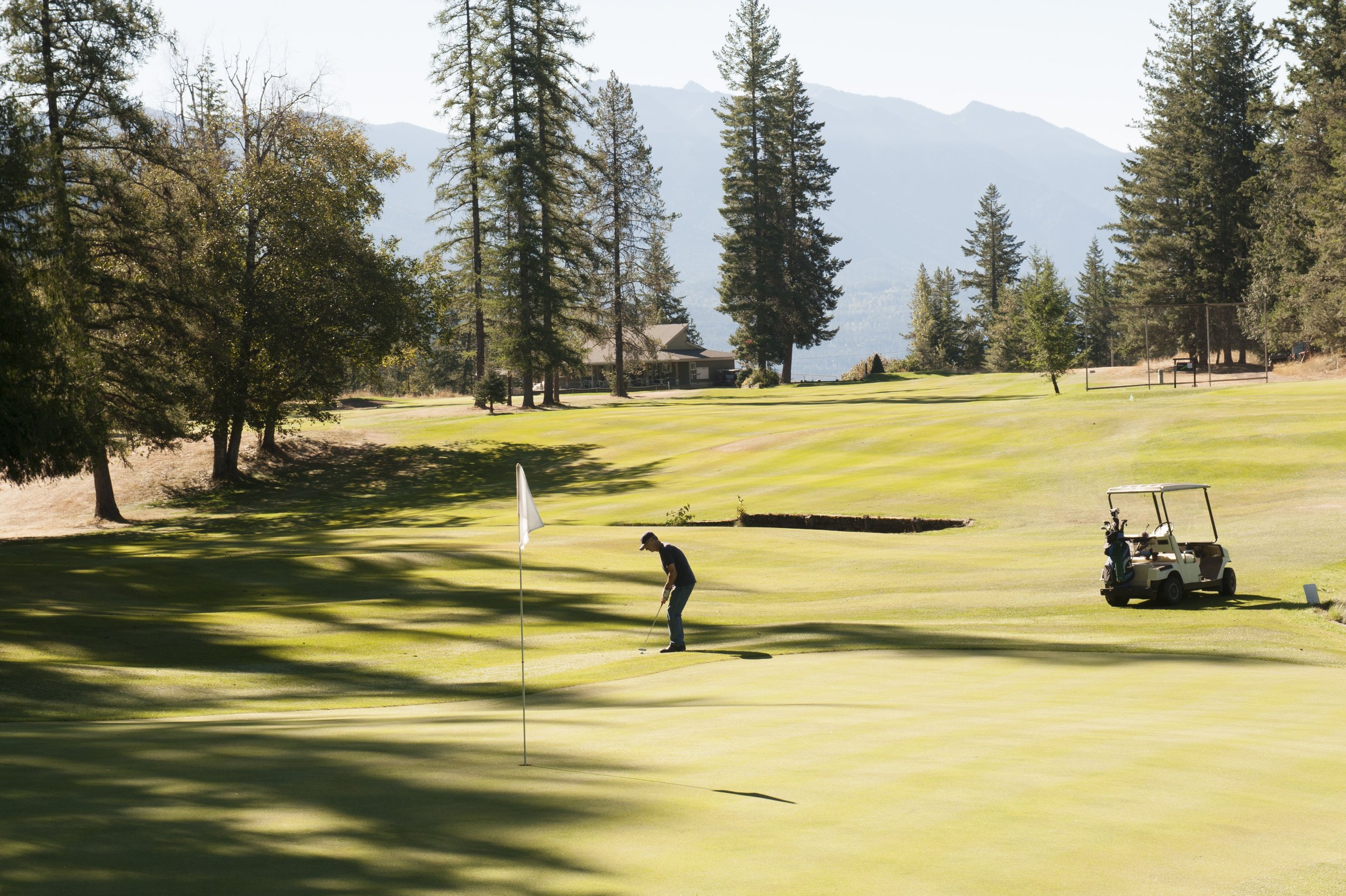 golfer playing hole 1